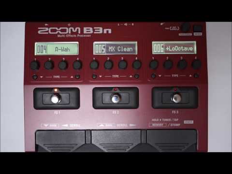 ZOOM B3N B3next Multi-Effects Processor for Bass PATCH 001-009