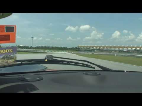 RB with his Lotus Elise around the Sepang F1 track