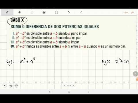 Suma o diferencia de potencias iguales 1