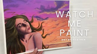 Acrylic Painting Time-Lapse / Full Process / "Bliss"