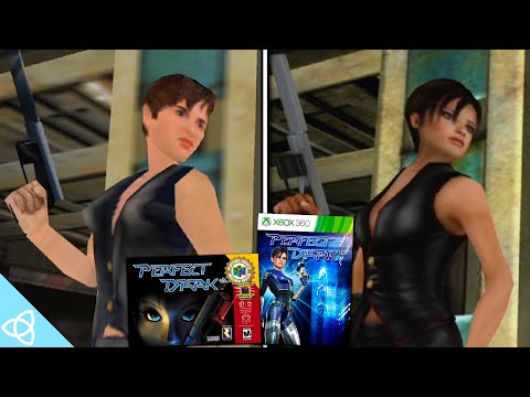 Perfect Dark - Nintendo 64 Original vs. Xbox 360 Remaster | Side by Side