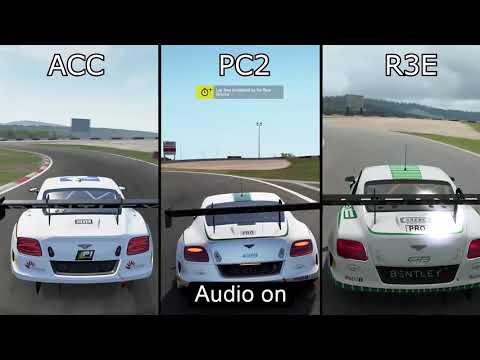 Assetto Corsa Competizione vs Project CARS 2 vs RaceRoom (Sound Comparison)
