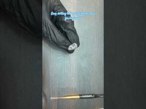 You found the easiest dotting tool spring flower nail tutorial for beginners 💅🖌️🩵