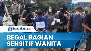 Begal Bagian Sensitif Wanita Diamankan Kepolisian, Tertunduk Malu Diajak Keliling Alun-alun