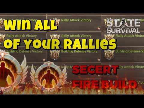 FIRE BUILD: The Most ridiculous Rally leader build in State of survival.