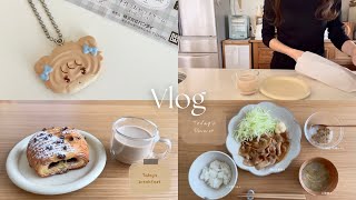 【vlog】3日間の日常Vlog｜ガチャ活に自炊、最近の購入品紹介｜SEVEN MINTクリアバインダー🖤
