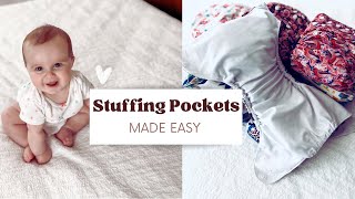 HOW TO STUFF A POCKET DIAPER | TWO STYLES