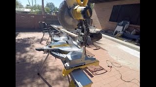 (IS IT WORTH IT?) DeWALT DW715 12" SINGLE BEVEL MITER SAW/STAND REVIEW AND TEST