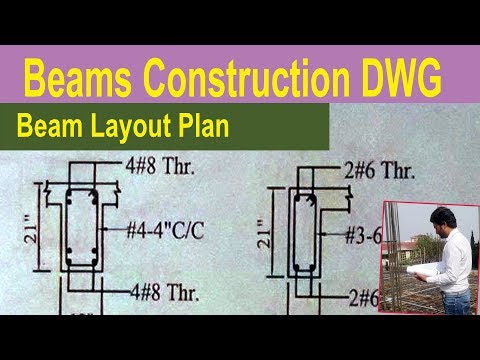 Beams Construction Plan | civil engineering | layout plan | Civil engineering videos Video