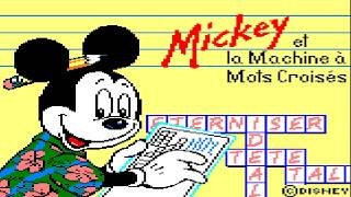 [Amstrad CPC] Mickey Et La Machine A Mots Croises - Longplay
