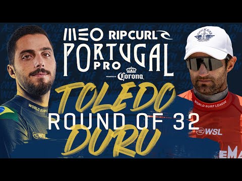 Filipe Toledo vs Joan Duru | MEO Rip Curl Pro Portugal - Round of 32 Heat Replay