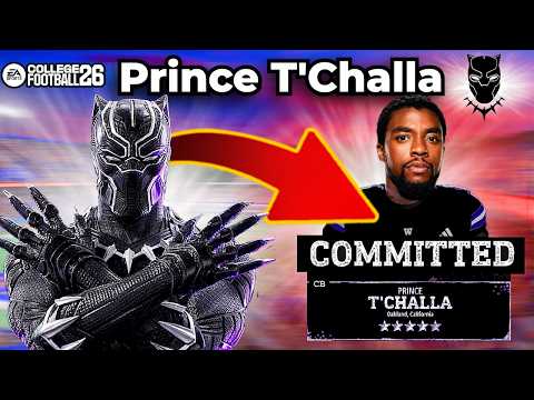 I Put the BLACK PANTHER in College Football 26! (Road to Glory)