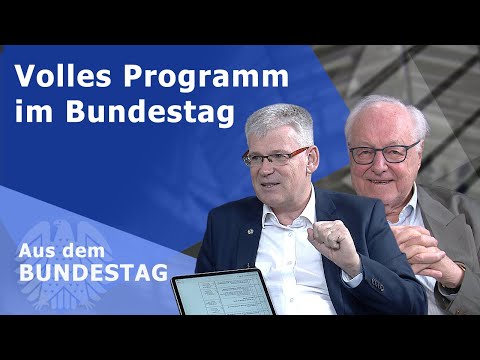 Volles Programm im Bundestag - Aus dem Bundestag