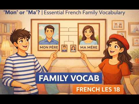 #18 "Mon" or "Ma"? 👨👩👧👦 | Essential French Family Vocabulary (A1) #podcast #learning