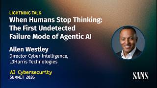 Lightning Talk: When Humans Stop Thinking: Agentic AI