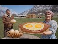 Making A Really Big Georgian Khachapuri With Rare Ostrich Eggs