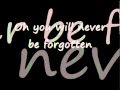 jessica Andrews - you will never be forgotten lyrics.avi