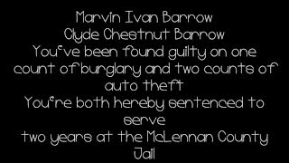 Picture Show - Bonnie and Clyde || Lyrics