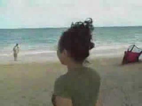 kiana goes to the beach