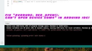 Download the video "avrdude ser open can't open device COM4 The system cannot find the file specified"