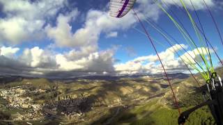 preview picture of video 'Spain - Paragliding Granada. Take off at Cenes de la Vega. Jan 2014 (Парапланеризм)'