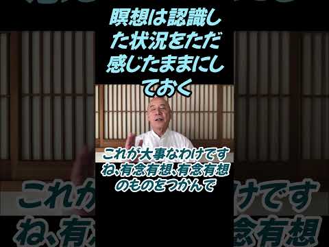 仏教学科 瞑想は認識した状況をただ感じたままにしておくことなんですね #切り抜き#仏教＃瞑想＃マインドフルネス＃ヨガ＃健康