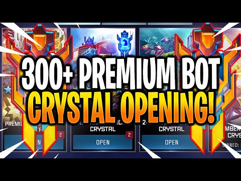 *NEW* 300+ PREMIUM BOT CRYSTAL OPENING! - Transformers: Forged To Fight