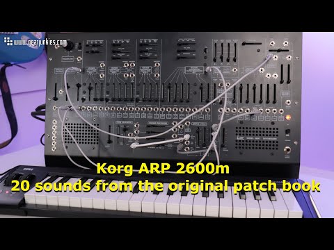 Korg ARP 2600m - 20 sounds from the original patch book