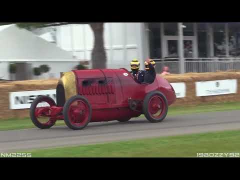 The Beast of Turin 1911 Fiat S76 in Action   28 4 litre 4 Cylinder Engine Sound