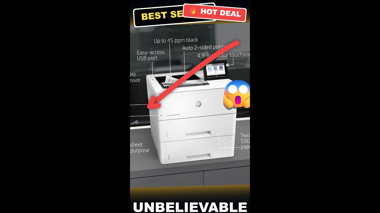 UNBELIEVABLE PERFORMANCE | HP Laserjet Enterprise M507x M507 Laser Printer Review - Tech Bite