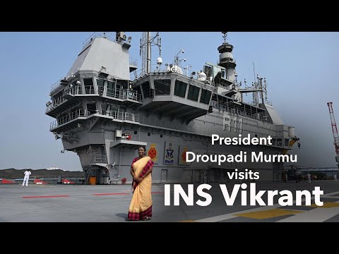President Droupadi Murmu visits INS Vikrant
