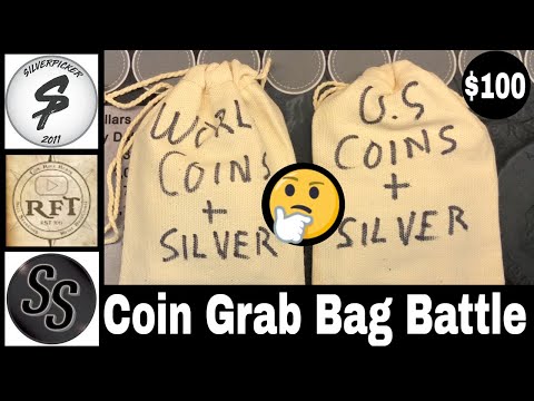 Epic $100 Coin Grab Bag Battle vs @SilverSeeker @Silverpicker