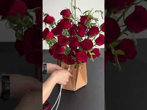 Drawstring Waterproof Paper Flower Vase Pack 10
