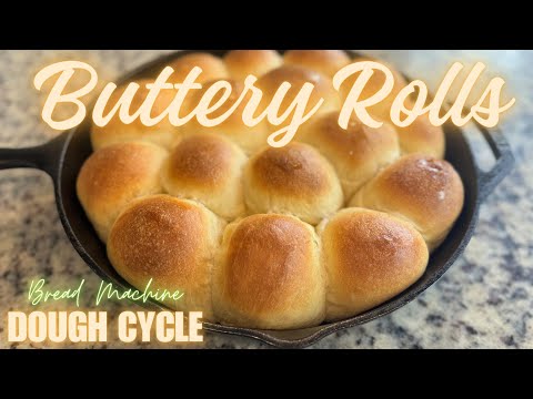 Bread Machine Dough Cycle Butter Dinner Yeast Rolls Oven Baked Recipe 🧈🍞#bread #recipe
