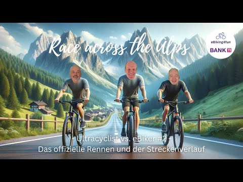 Race across the Alps - Ultracyclist vs. eBiker #2: das offizielle Rennen und der Streckenverlauf