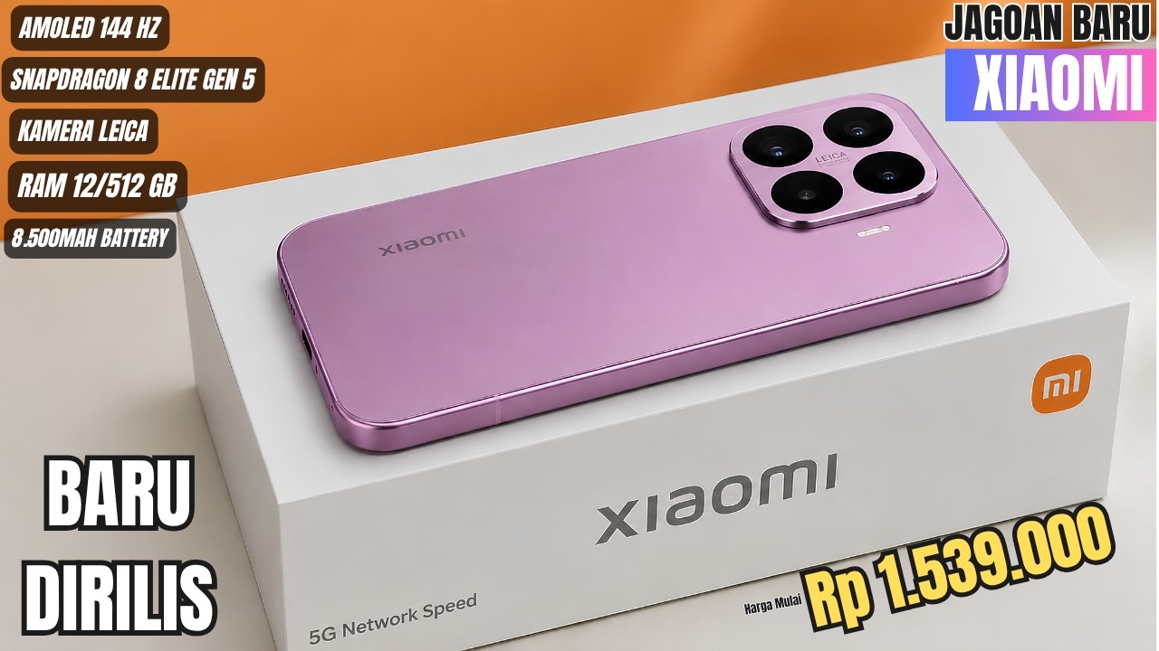 BARU SAJA LAUNCHING‼️8500mAh, RAM 12/512 GB | HP XIAOMI TERBARU MEI 2026