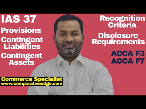 IAS 37 Provisions, Contingent Liabilities & Contingent Assets | ACCA F3 | CMA | Financial Reporting