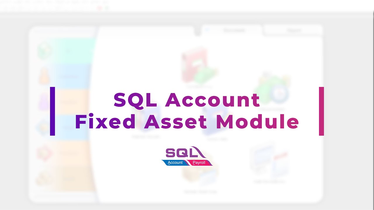 SQL Accounting Software – Fixed Asset – PC KLINIK NIAGA