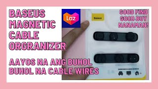 BASEUS MAGNETIC CABLE ORGANIZER UNBOXING SETTING UP AND TESTING CHARGER CABLE ORGANIZER HOW TO USE