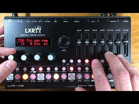 LXR - 02 Drum Synth, by Sonic Potions x Erica Synths.   -  Factory presets, no talking!