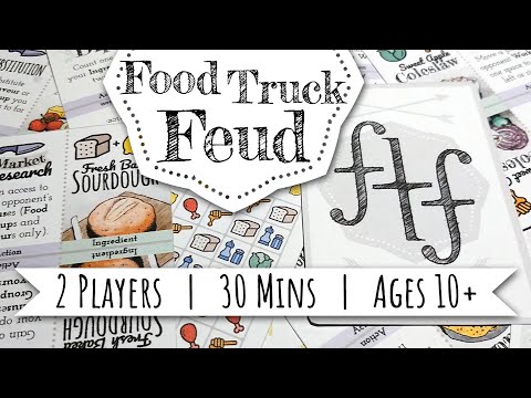 Food Truck Feud (working title) Pitch Video - 18 card worker placement game