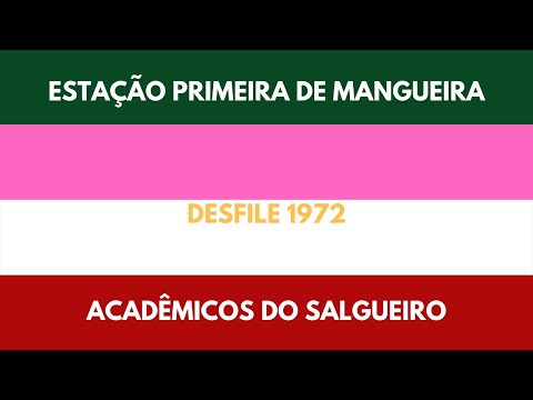 MANGUEIRA &- SALGUEIRO - DESFILE 1972 - CARNAVAL RIO DE JANEIRO ESCOLA DE SAMBA