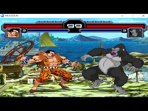 Kraven the Hunter vs Gorilla Grodd MEGA VILLAINS FIGHT😈 Marvel DC Mugen Epic Battle Tribute 2023