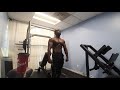 Black muscle man flexing