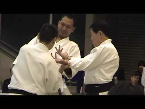 Inoue Kancho demonstrates at the 51st All Japan Enbu – Aikido, Japan.