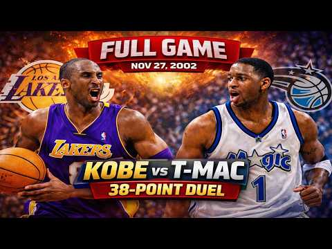 Kobe Bryant vs Tracy McGrady 38 PTS Duel | Shaquille O’Neal | Lakers vs Magic 11-27-2002 | FULL GAME