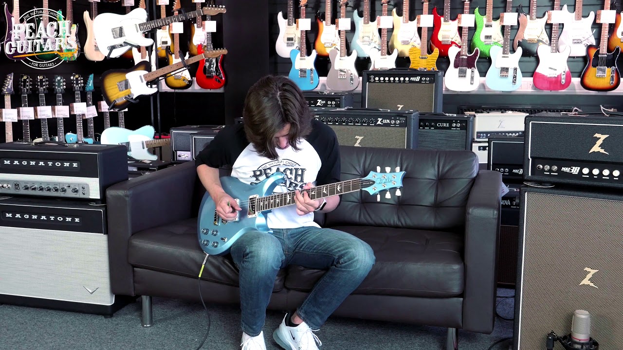 PRS S2 McCarty 594 Thinline Frost Blue Metallic - YouTube