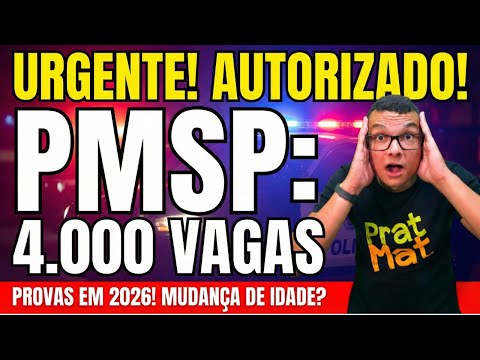 🚨 AUTHORIZED! The São Paulo Military Police (PM-SP) Soldier Exam will have 4,000 openings in 2026...