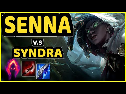 XDSMILEY (SENNA) vs SYNDRA - BOTTOM ADC GAMEPLAY - EUW Ranked GRANDMASTER