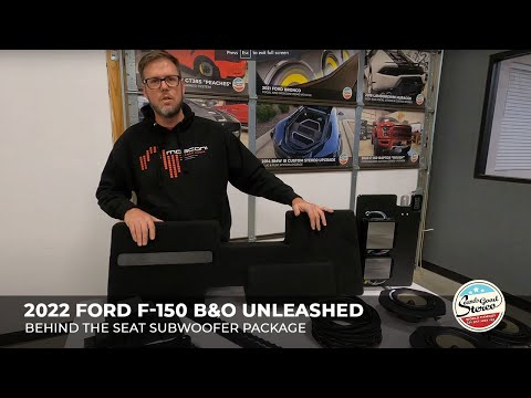 Ford F-Series Truck Custom Behind the Seat Vented Subwoofer Enclosure Box